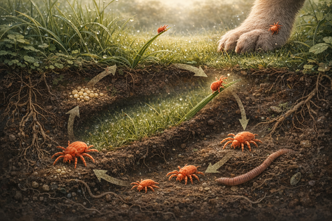 Der Lebenszyklus der Grasmilbe – Warum Timing alles ist